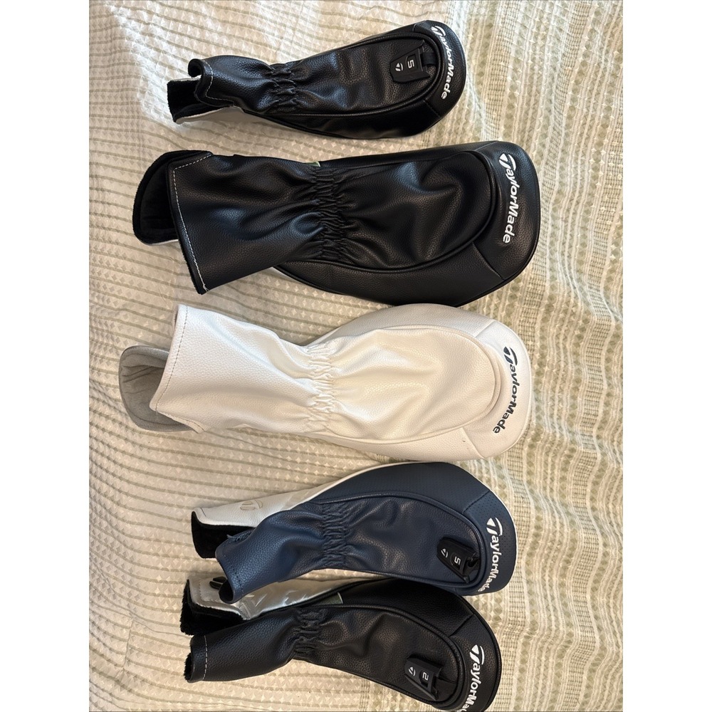 TaylorMade Golf Club Head Covers Assorted Lot of 5 Qi10 Stealth Driver Fairway